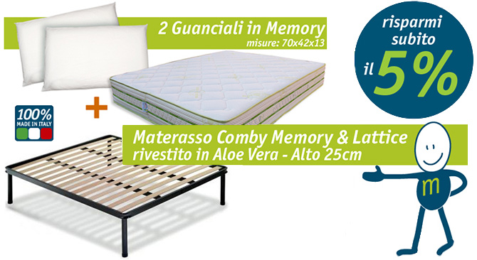 kit-materasso-guanciali-memory